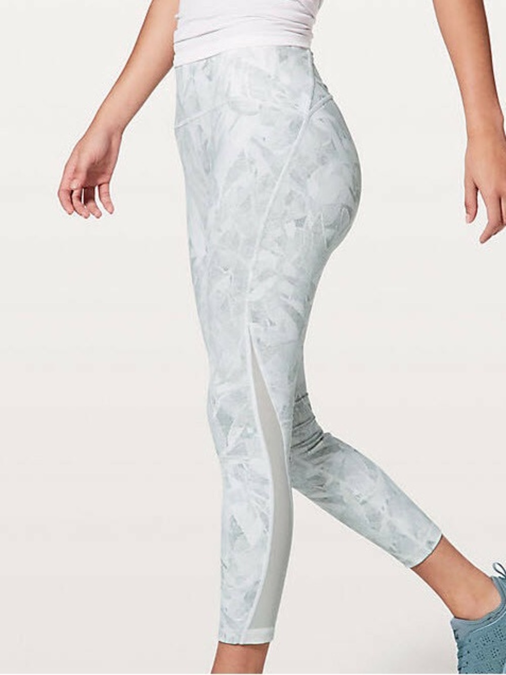 Lululemon Train Times 7/8 Pant Jasmine White Multi
